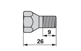  Šroub konusový M12x26, 10.9 Väderstad 461262