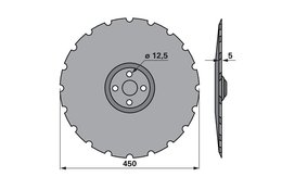 Disk podmítače ozubený Väderstad 466947 Niaux