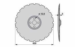  Disk podmítače ozubený Väderstad 466947