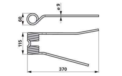 Pružina obraceče levá VICON-PZ PZ110 - 