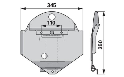 Splaz levý DEUTZ FAHR VNB1362286 - 